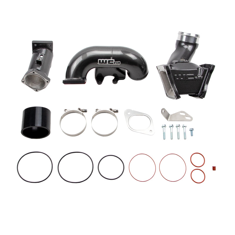 Wehrli 2007.5-10 Chevrolet Duramax LMM 3in. Y-Bridge Kit - Chevy Orange