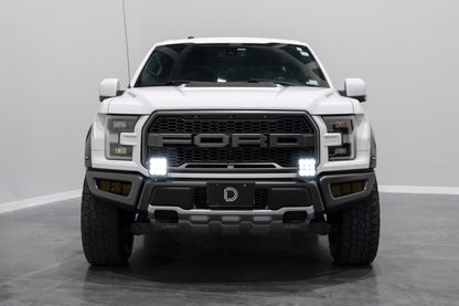 Diode Dynamics 17-20 Ford Raptor SS5 Bumper LED Pod Light Kit - Yellow Pro Combo