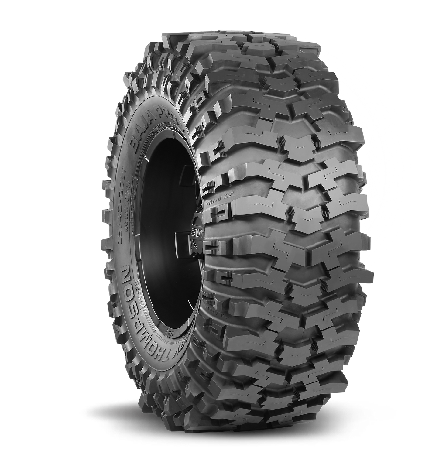 19.5/46-20LT Baja PRO XS Circumferential Tread Elements for lateral grip. Siping for smooth surface traction and additional lug flex.
