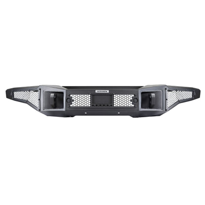Rockline Winch Ready Front Full Width Bumper For Ford Bronco Textured Black 2021-2026 Ford Bronco Go Rhino