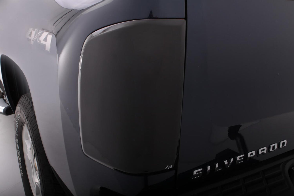 Tail Shades Blackout Taillight Covers for 2007-2013 Chevrolet Silverado 1500 Blackout 2 Piece AVS