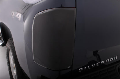Tail Shades Blackout Taillight Covers for 2007-2013 Chevrolet Silverado 1500 Blackout 2 Piece AVS