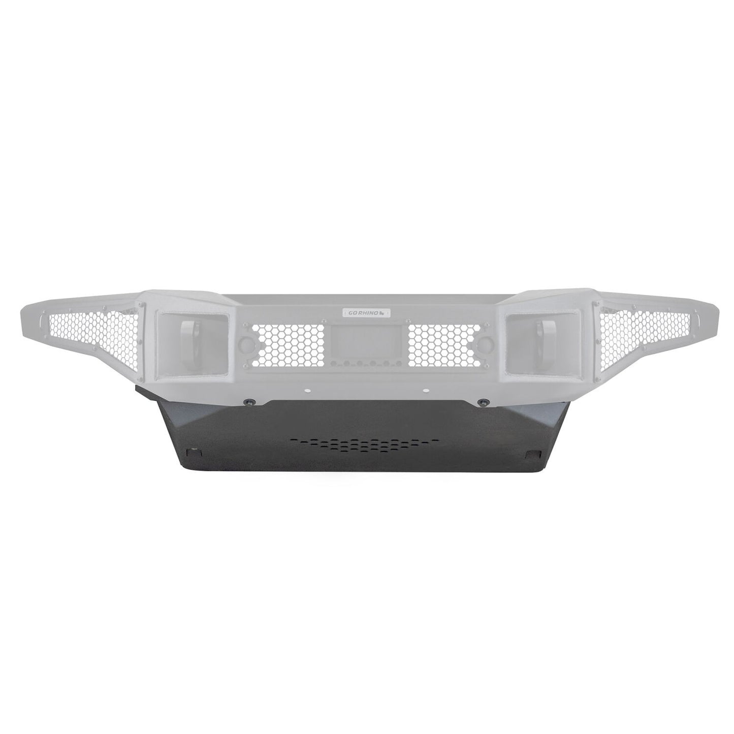 Rockline Front Bumper Lower Skid Plate For Ford Bronco Textured Black 2021-2026 Ford Bronco 2025-2025 Jeep Gladiator Go Rhino
