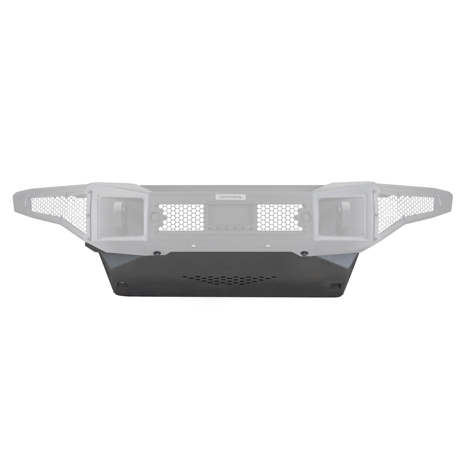 Rockline Front Bumper Lower Skid Plate For Ford Bronco Textured Black 2021-2026 Ford Bronco 2025-2025 Jeep Gladiator Go Rhino