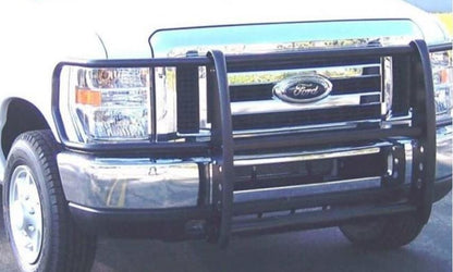 3000 Series StepGuard with Brush Guards Black Powder Coat 2008-2014 Ford E-150/E-250/E-350 Super Duty Go Rhino
