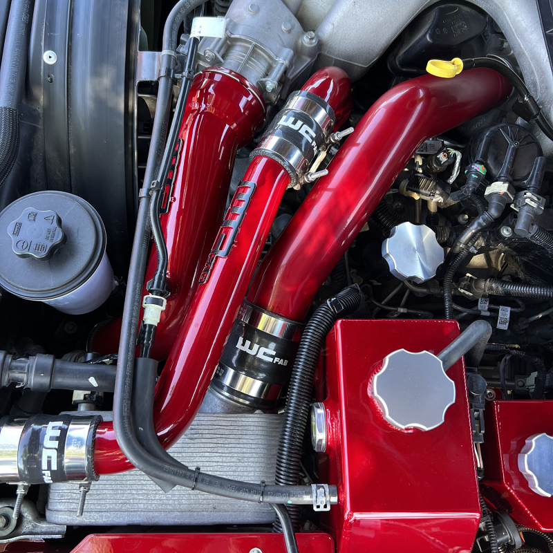 Wehrli 17-25 6.7L Power Stroke Upper Coolant Pipe Kit - Candy Teal