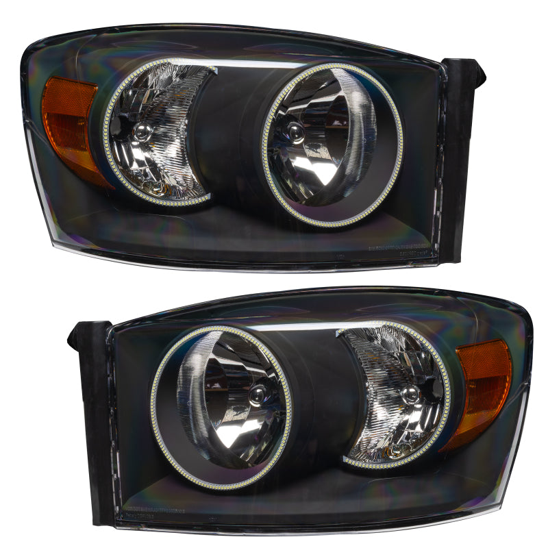 Oracle 07-08 Dodge Ram SMD HL - Black - White