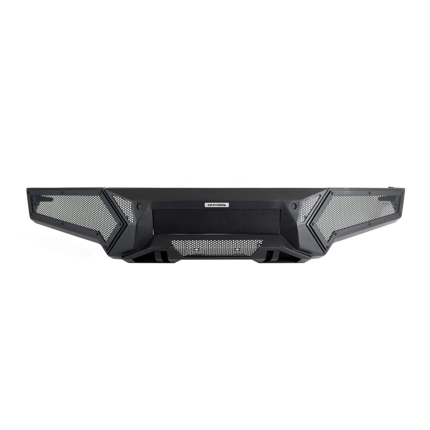 Element Front Bumper with Power Actuated Hide Away Light Bar Mount Textured Black 2019-2024 Ram 1500 Go Rhino