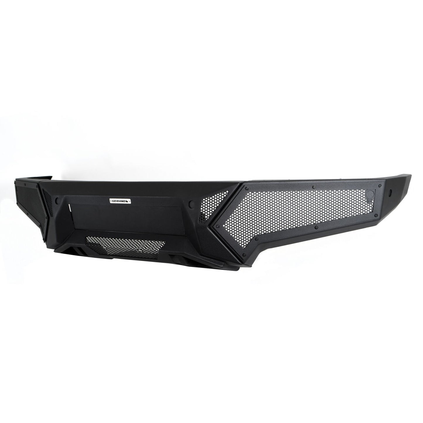 Element Front Bumper with Power Actuated Hide Away Light Bar Mount Textured Black 2019-2024 Ram 1500 Go Rhino