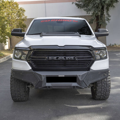 Element Front Bumper with Fixed Light Bar Mount Textured Black 2019-2024 Ram 1500 Go Rhino
