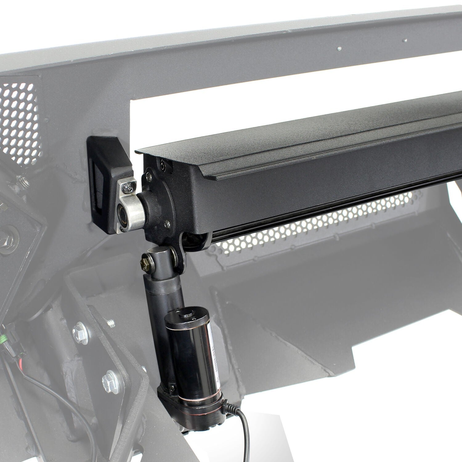Element Front Bumper W/Power Actuated LightBar Mount Texured Black 2019-2022 Silverado/Sierra 1500 Go Rhino