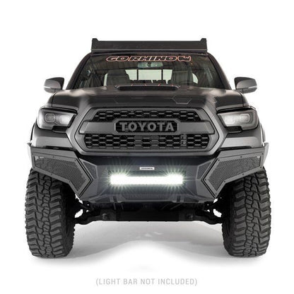 Element Front Bumper with Power Actuated Hide Away Light Bar Mount Textured Black 2016-2023 Toyota Tacoma Go Rhino