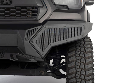 Element Front Bumper with Power Actuated Hide Away Light Bar Mount Textured Black 2016-2023 Toyota Tacoma Go Rhino
