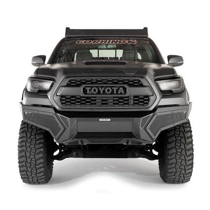 Element Front Bumper with Power Actuated Hide Away Light Bar Mount Textured Black 2016-2023 Toyota Tacoma Go Rhino
