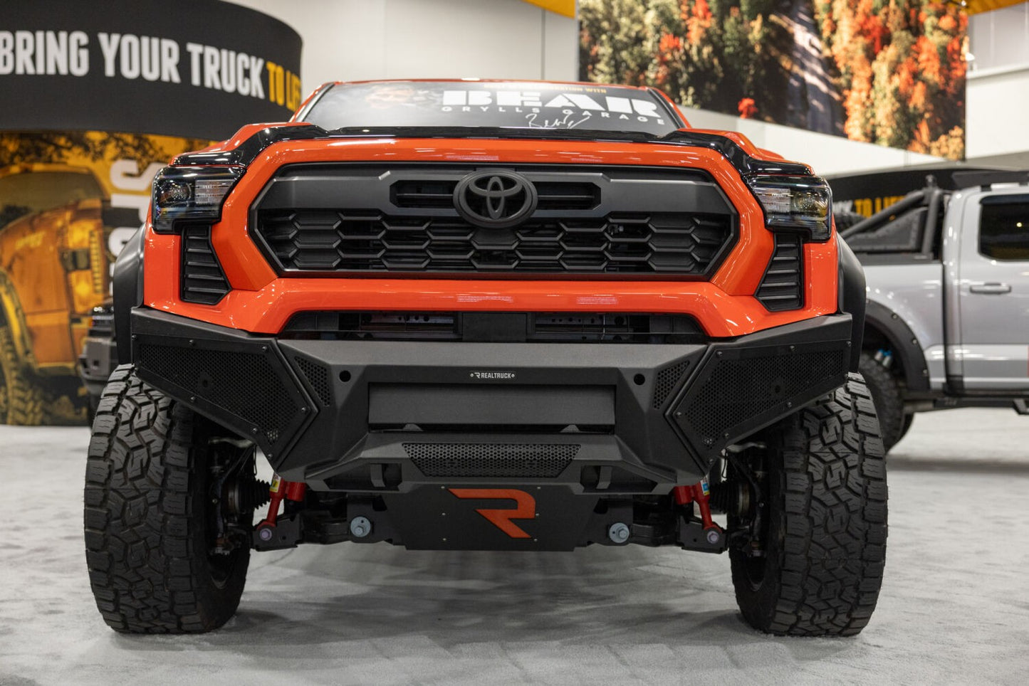 Element Frt Bumper W/Power Actuated Light Bar Mount TextBlack 2024-2026 Toyota Tacoma Go Rhino