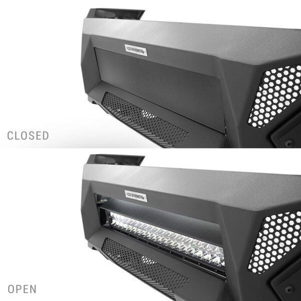 Element Frt Bumper W/Power Actuated Light Bar Mount TextBlack 2024-2026 Toyota Tacoma Go Rhino