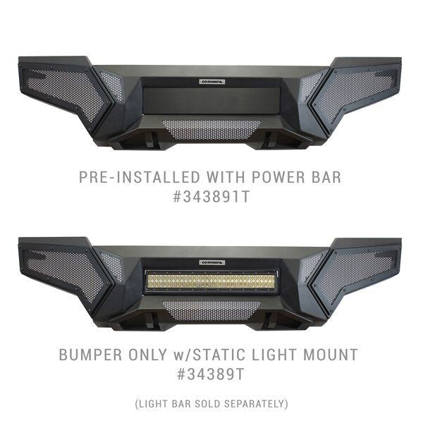 Element Frt Bumper W/Power Actuated Light Bar Mount TextBlack 2024-2026 Toyota Tacoma Go Rhino