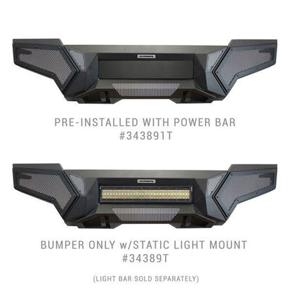 Element Frt Bumper W/Power Actuated Light Bar Mount TextBlack 2024-2026 Toyota Tacoma Go Rhino