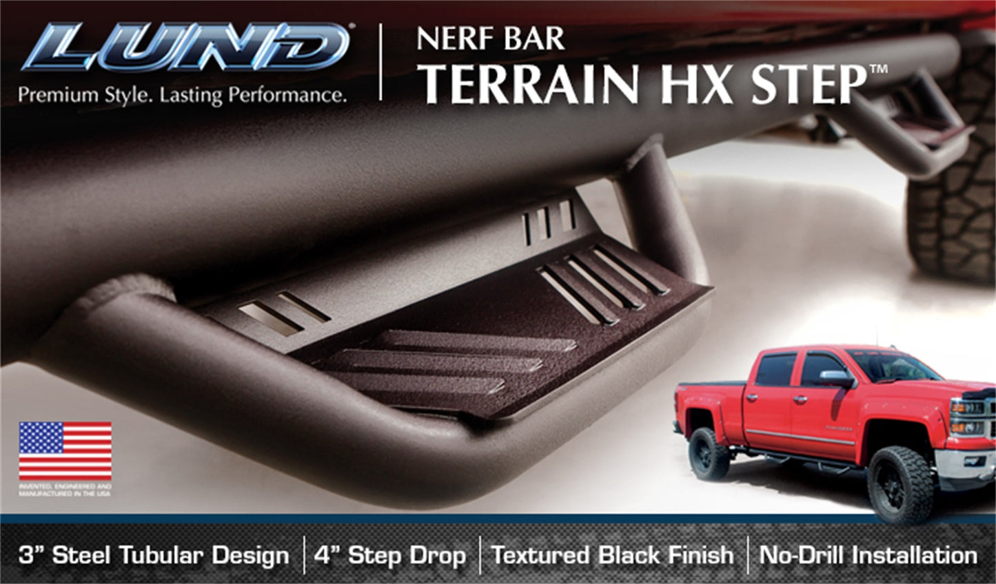 Terrain HX Step Black 2004-2015 Nissan Titan Crew Cab Lund