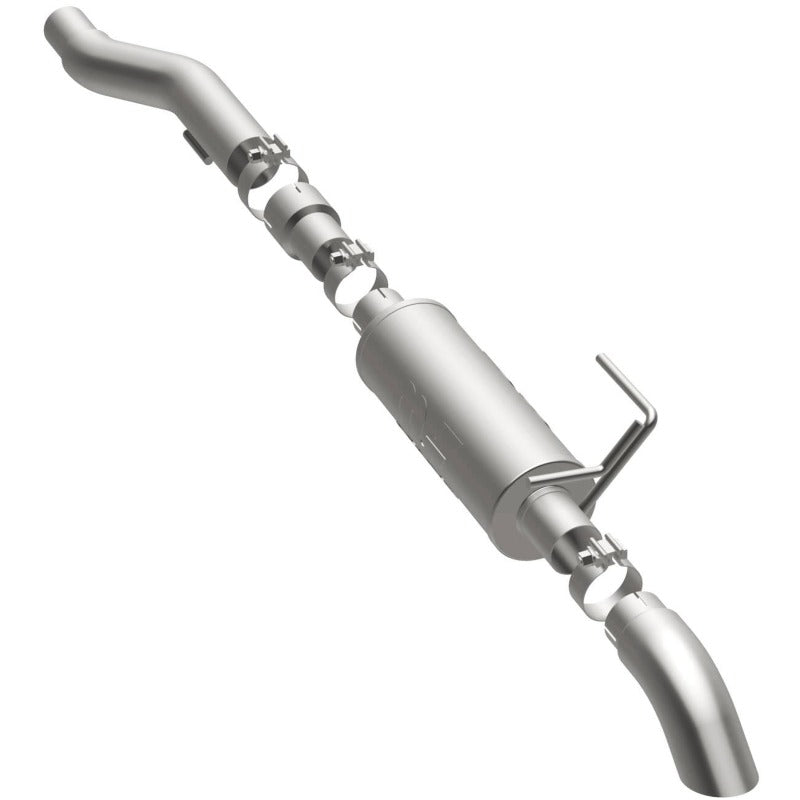 MagnaFlow Cat-Back, SS, 2.5/3in, Turn Down In Front Rear Tire 2015 Ford F150 5.0L V8 Ext Cab