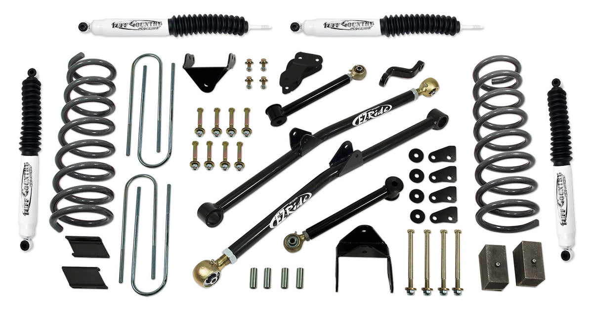 6 Inch Long Arm Lift Kit 07-08 Dodge Ram 2500/3500 with Coil Springs Fits Vehicles Built July 1 2007 and Later Tuff Country