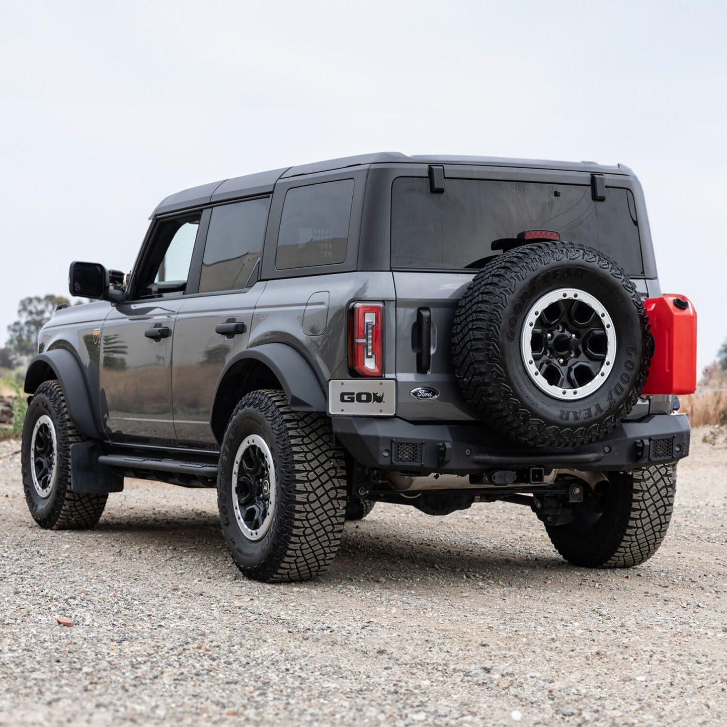 Rockline Rear Full Width Bumper for Ford Bronco Textured Black 2021-2026 Ford Bronco Go Rhino