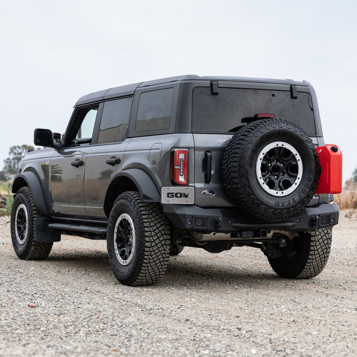Rockline Rear Full Width Bumper for Ford Bronco Textured Black 2021-2026 Ford Bronco Go Rhino