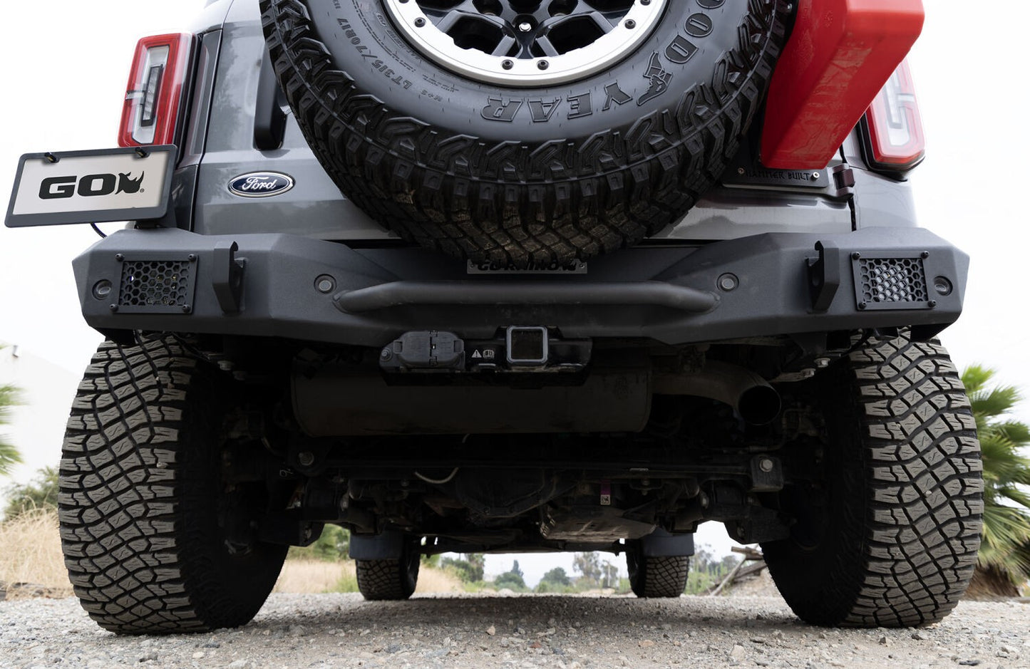 Rockline Rear Full Width Bumper for Ford Bronco Textured Black 2021-2026 Ford Bronco Go Rhino