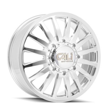 Cali Off-Road 9110D Summit Dually 20x8.25 / 8x210 BP / 115mm Offset / 154.2mm Hub Polished Wheel