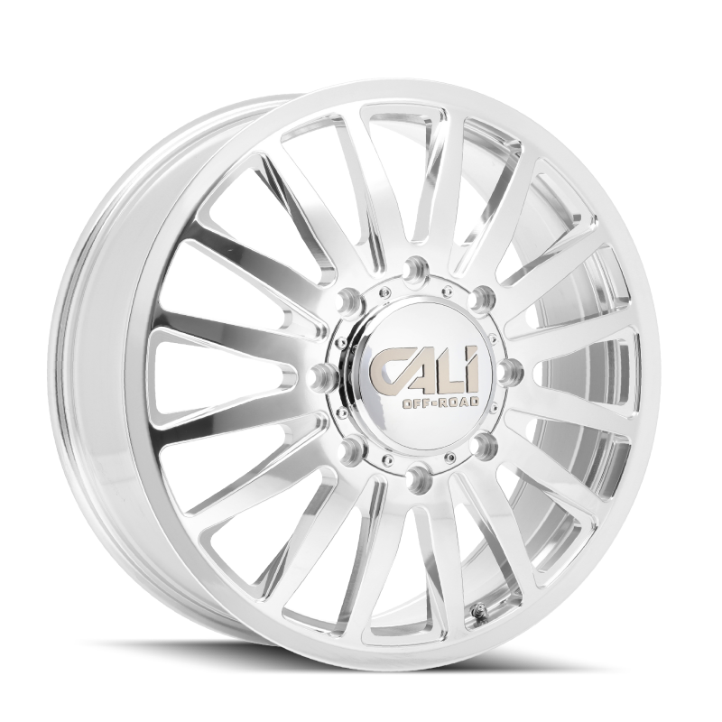 Cali Off-Road 9110D Summit Dually 20x8.25 / 8x200 BP / 115mm Offset / 142mm Hub Polished Wheel