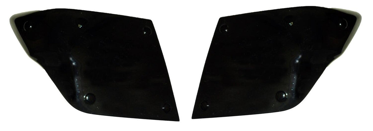 Headlight Covers for 2016-2024 Nissan Titan Xd/Titan Smoke Black Out 2pc. AVS