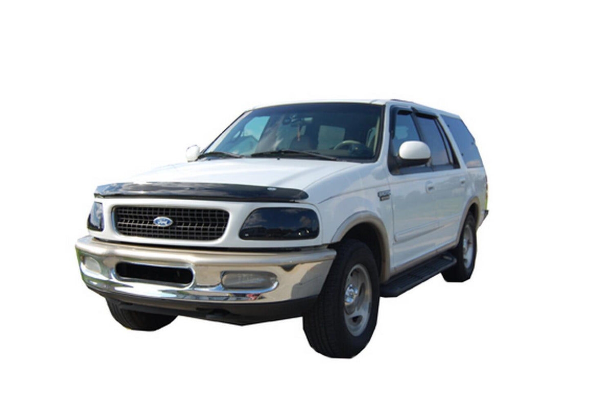 Headlight Covers for 1997-2003 Ford F-250/Expedition/F-150 Smoke Black Out 2pc. AVS