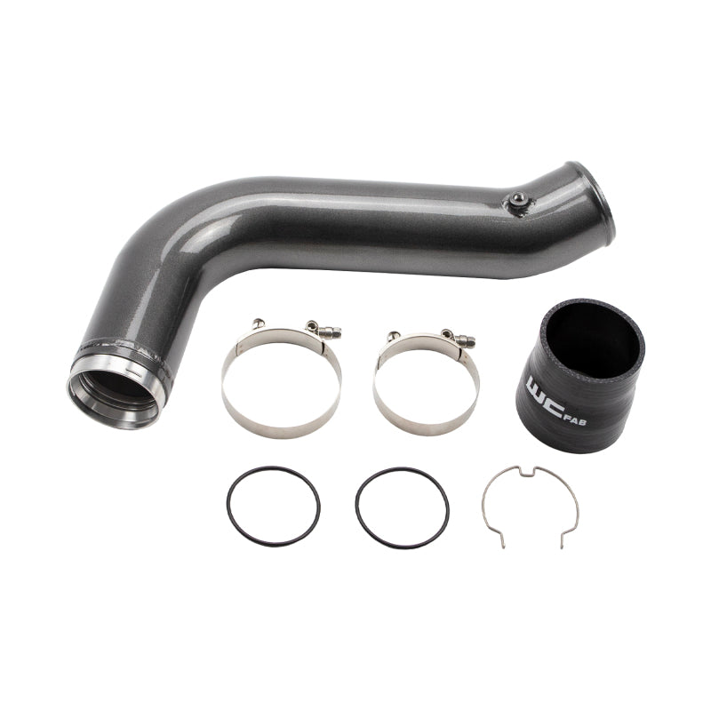 Wehrli 17-19 Chevrolet 6.6L L5P Duramax Passenger Side 3.5in Intercooler Pipe - Candy Teal