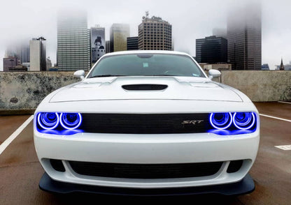 Oracle Dodge Challenger 15-21 LED Waterproof Halo Kit - ColorSHIFT w/ Simple Controller