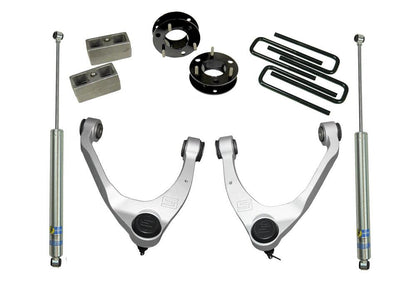 3.5 Inch Lift Kit 2014-2018 Chevy Silverado and GMC Sierra 2WD with Aluminum or Stamp Steel Control arms with Shocks Superlift
