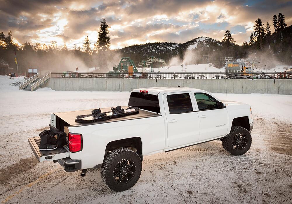 Revolver X2 Hard Rolling Truck Bed Cover Rails Mounted Low Enough To Use Standard C Clamps 1988-2013  C/K Pickup/Silverado/Sierra 1500/1988-2014 2500 HD/3500 HD 6 Foot 6 Inch Bed BAK