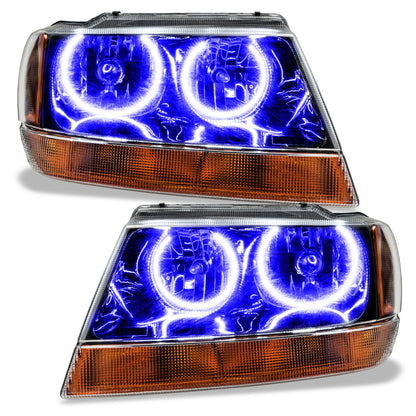 Oracle 99-04 Jeep Grand Cherokee SMD HL - Black - ColorSHIFT