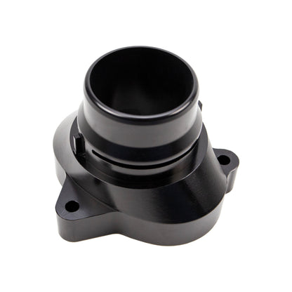 Wehrli 11-25 Ford Power Stroke 6.7L Billet Aluminum Thermostat Housing - Black Anodized