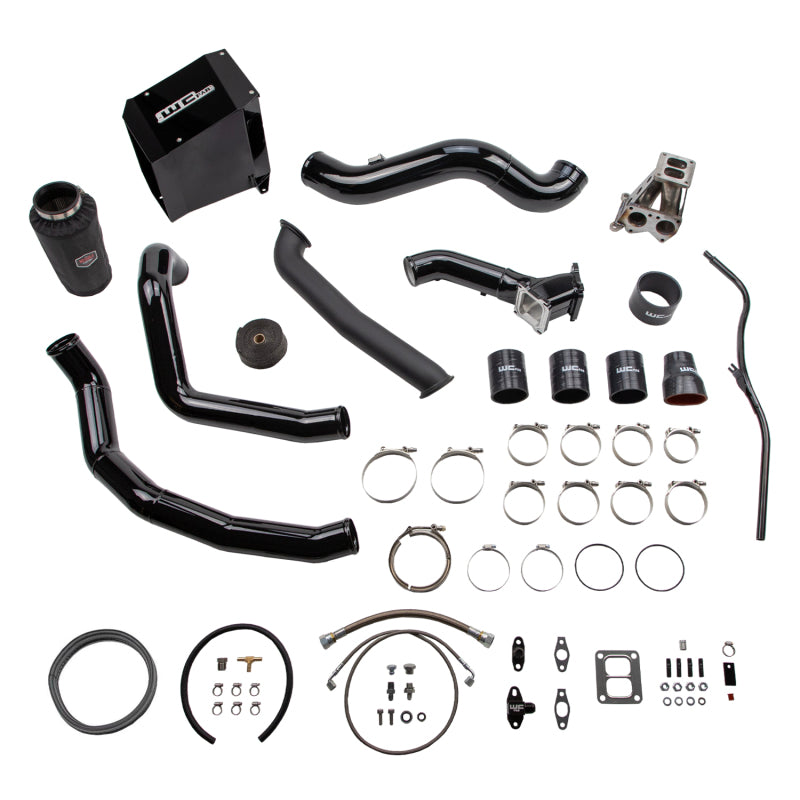 Wehrli 01-04 GM Duramax LB7 S300 Single Turbo Install Kit - Sparkle Bomber Orange