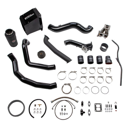 Wehrli 01-04 GM Duramax LB7 S300 Single Turbo Install Kit - Sparkle Bomber Orange