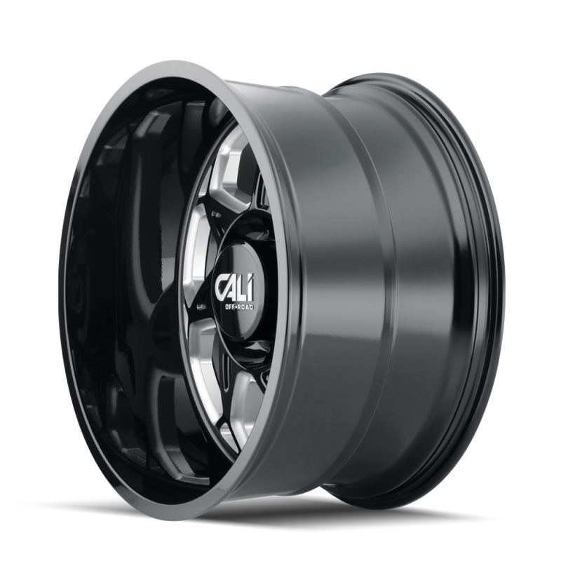 Cali Off-Road 9111 Sevenfold 20x12 / 6x135 BP / -51mm Offset / 87.1mm Hub Gloss Black Milled Wheel