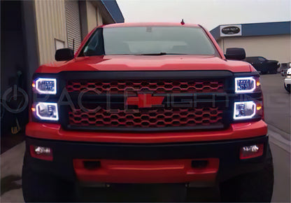 Oracle Chevy Silverado 14-15 Halo Kit Non-Projector Style - w/ Simple Controller