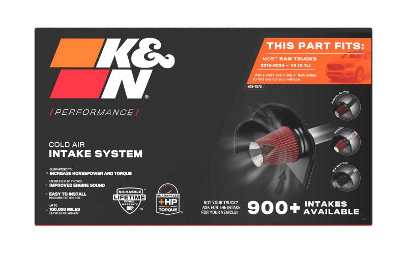 K&N 2019 Ram 1500 V8 5.7L F/I AirCharger Performance Intake