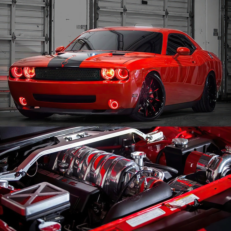 Oracle Dodge Challenger 08-14 Halo Kit (ProjectorHL) - ColorSHIFT w/o Controller