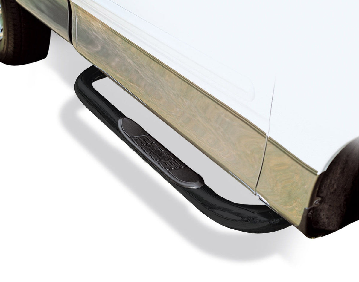 4000 Series SideSteps With Mounting Bracket Kit Powder Coat Black 1999-2004 Silverado/Sierra 1500/2500/3500 Go Rhino