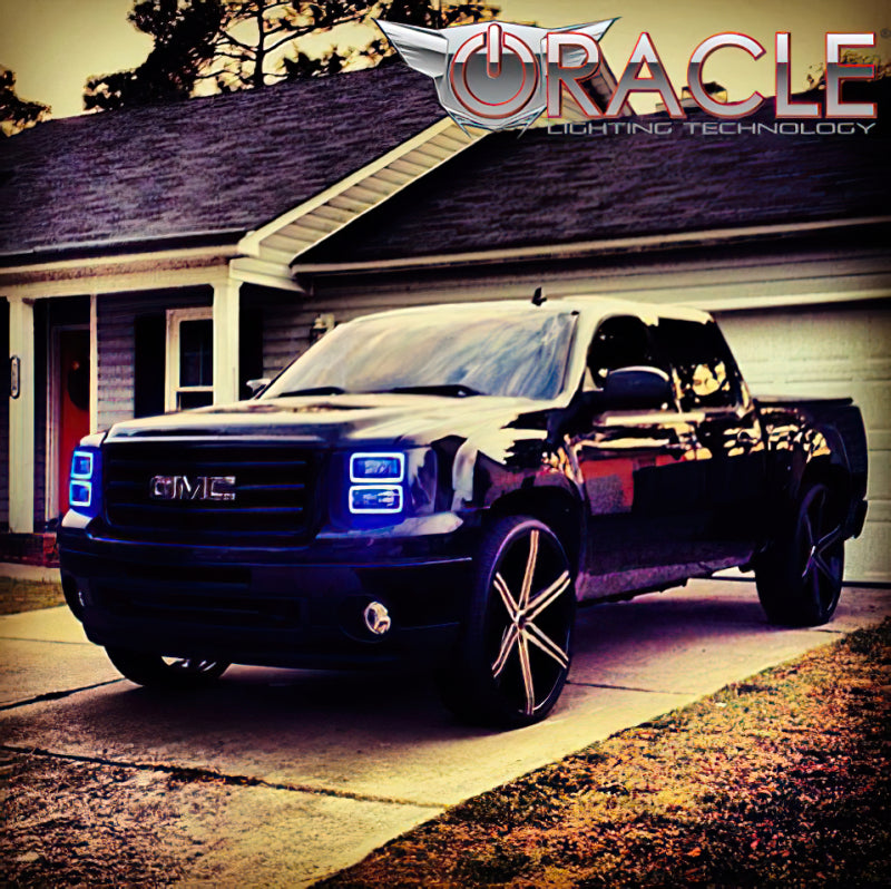 Oracle GMC Sierra 07-13 LED Halo Kit (New Square Ring Design) - White