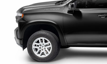 Oe Style Color Matched Black 4-Piece Fender Flare Set For 19-21 Chevrolet Silverado 1500, 2022 Chevrolet Silverado 1500 Ltd Bushwacker