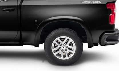 Oe Style Color Matched Black 4-Piece Fender Flare Set For 19-21 Chevrolet Silverado 1500, 2022 Chevrolet Silverado 1500 Ltd Bushwacker