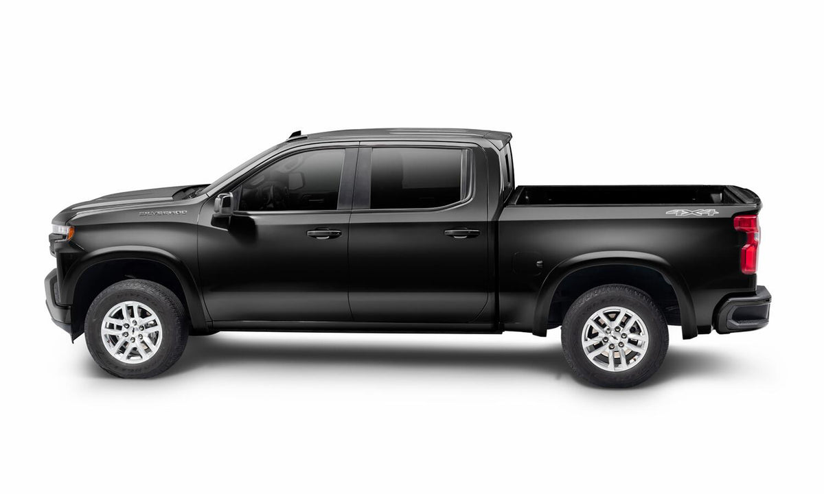Oe Style Color Matched Black 4-Piece Fender Flare Set For 19-21 Chevrolet Silverado 1500, 2022 Chevrolet Silverado 1500 Ltd Bushwacker