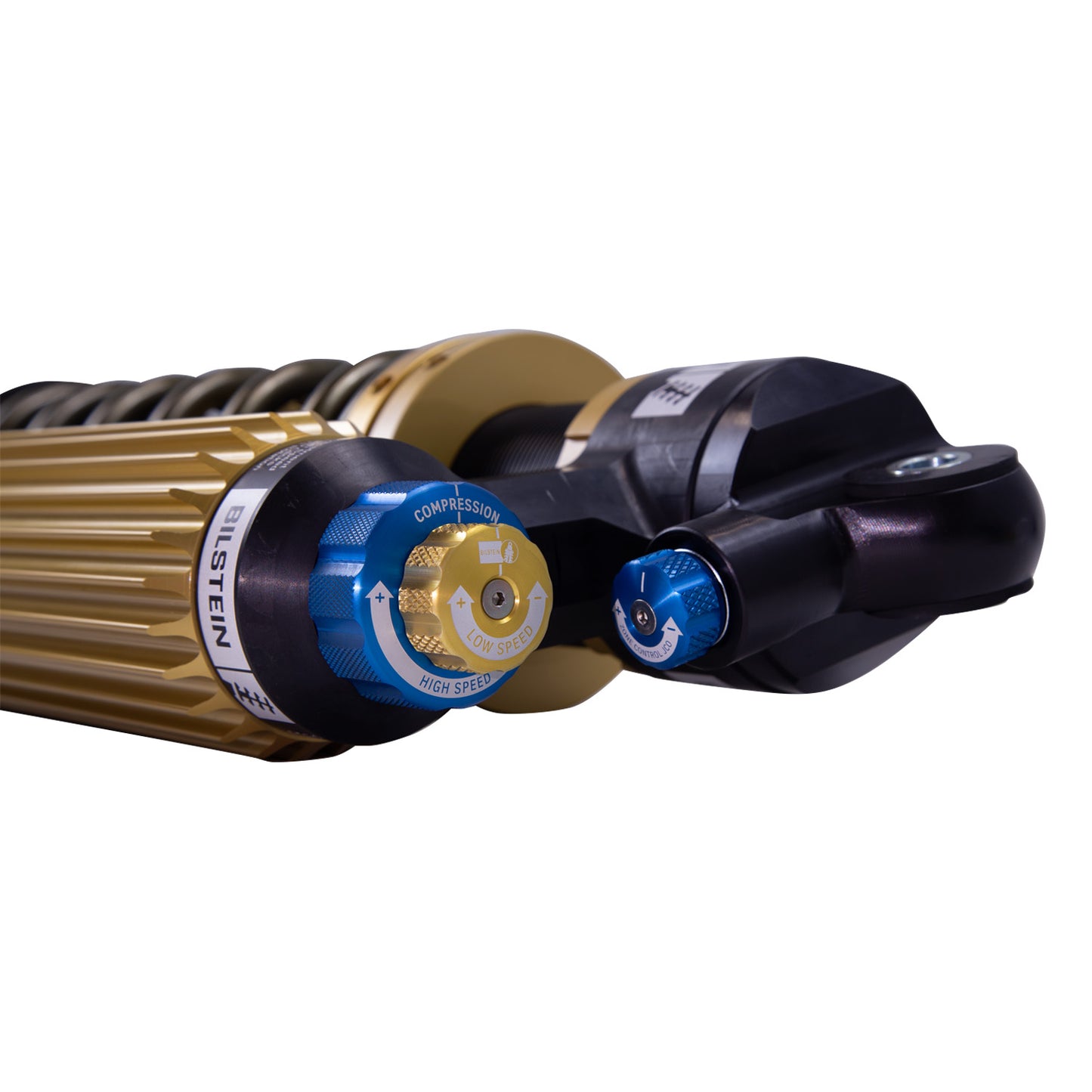 Suspension Shock Absorber and Coil Spring Assembly Monotube Front Left Can-Am Maverick X3 RS Turbo Type III Hard Anodized Black Hawk Powersports Bilstein